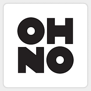 OH NO Geometric Block Magnet